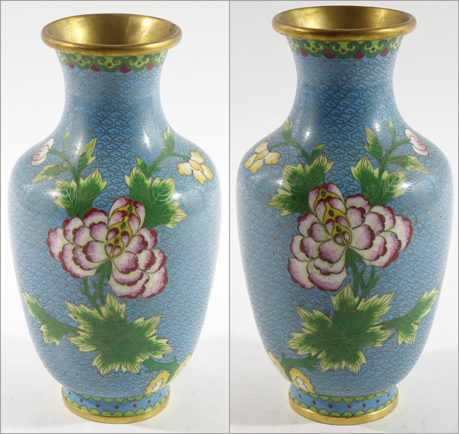 A Pair of Beautiful Chinese Cloisonne