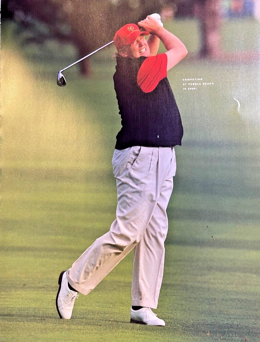 2017 Magazine Illustration Donald Trump Trump Swinging Golf Club