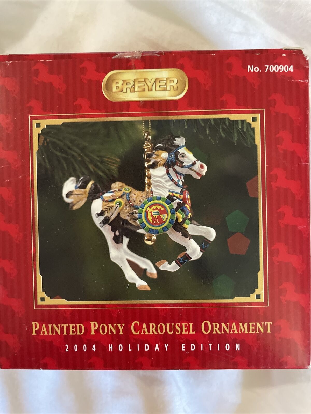 2004 Breyer Painted Pony Porcelain Carousel Horse Ornament No. 700904
