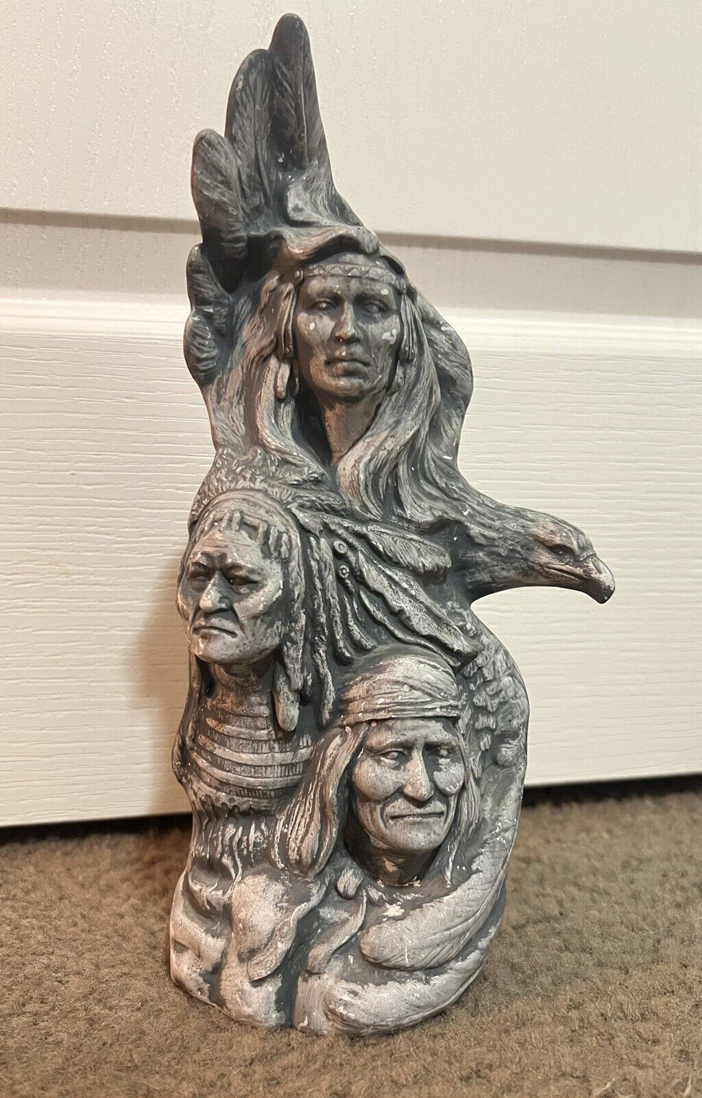 Vintage Native American Cheif Statue