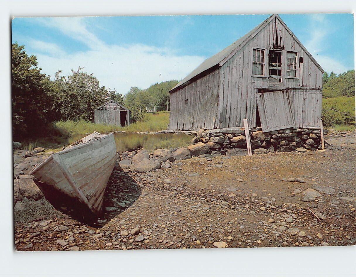 Postcard Maine Days gone Maine USA