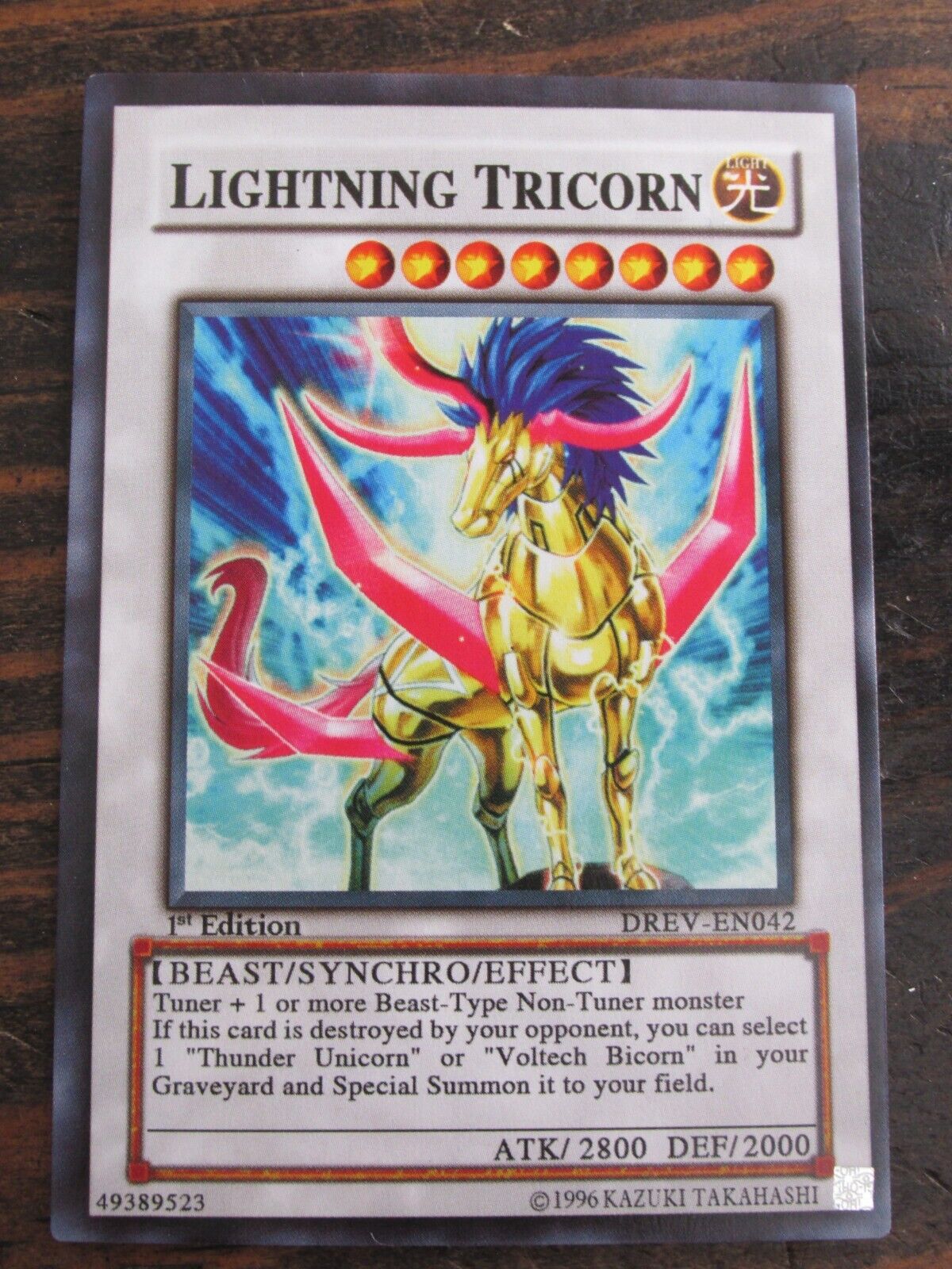Konami Yu-Gi-Oh 1st Ultra Drev-EN042 Lightning Tricorn