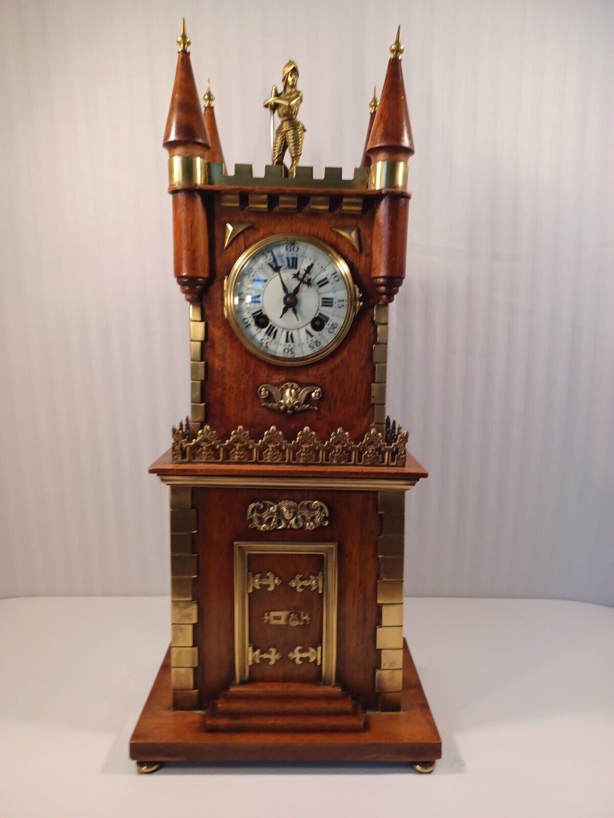 Antique JAPY FRERES French Gothic Style Table Clock Circa: 1878 Grand Prize 