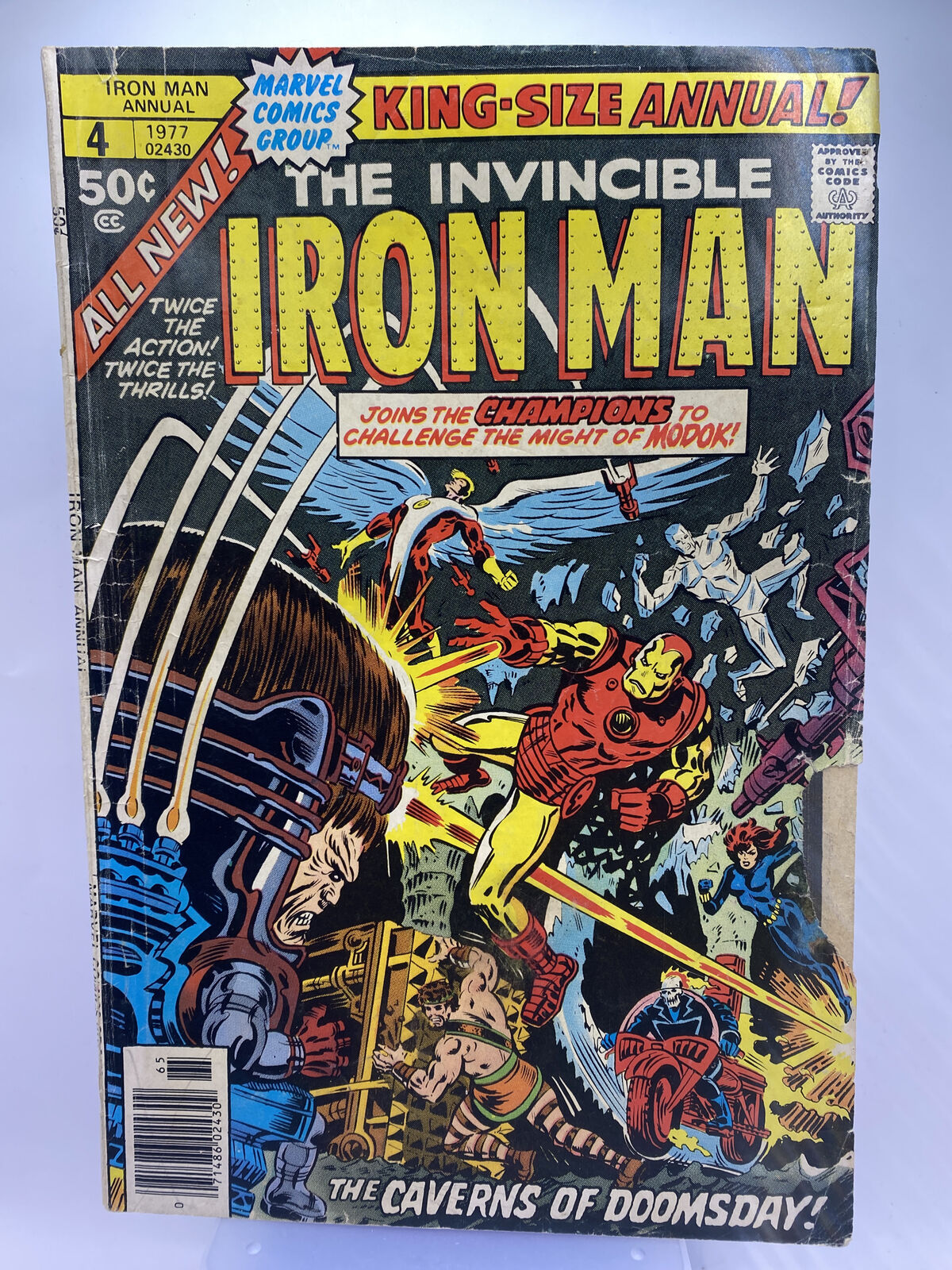 The Invincible Iron Man King-Size Annual #4 Marvel Comics 1977 Vintage Comic