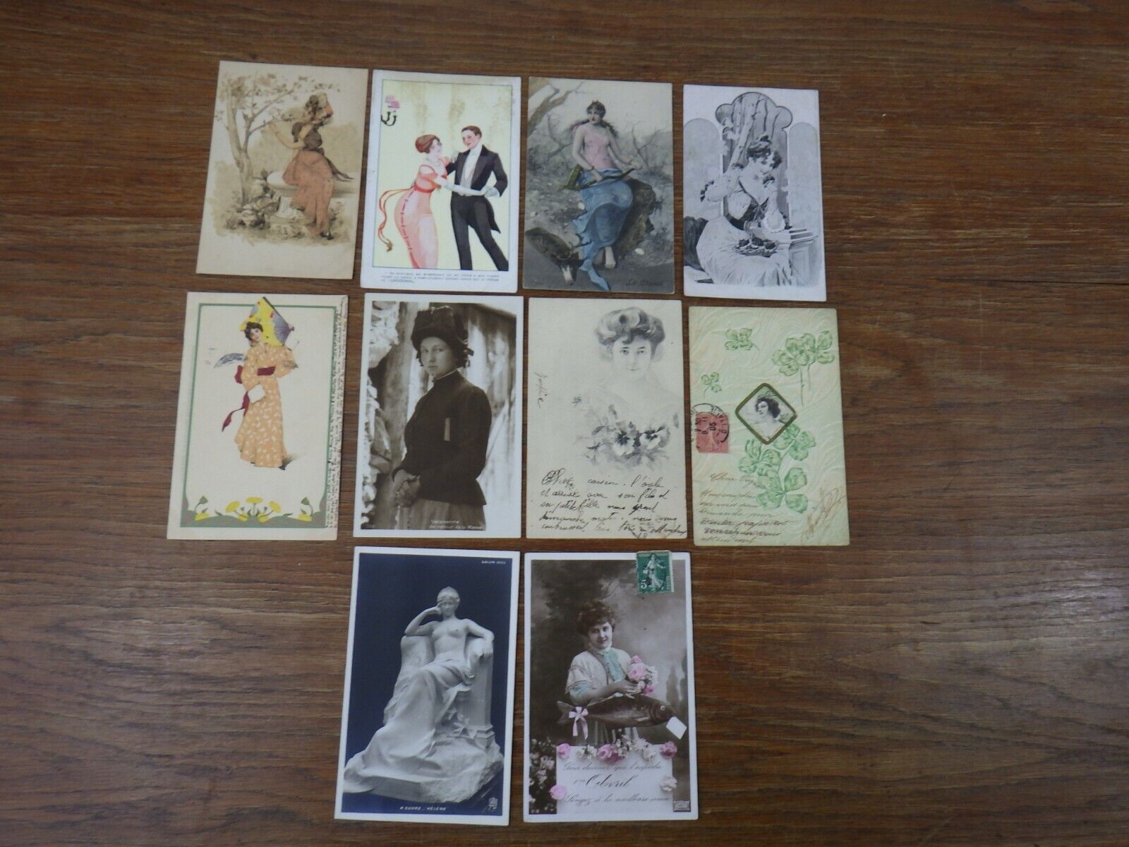 10 CPA Postcards Postcard Theme YOUNG WOMEN Young Women approx. 1900 (1)