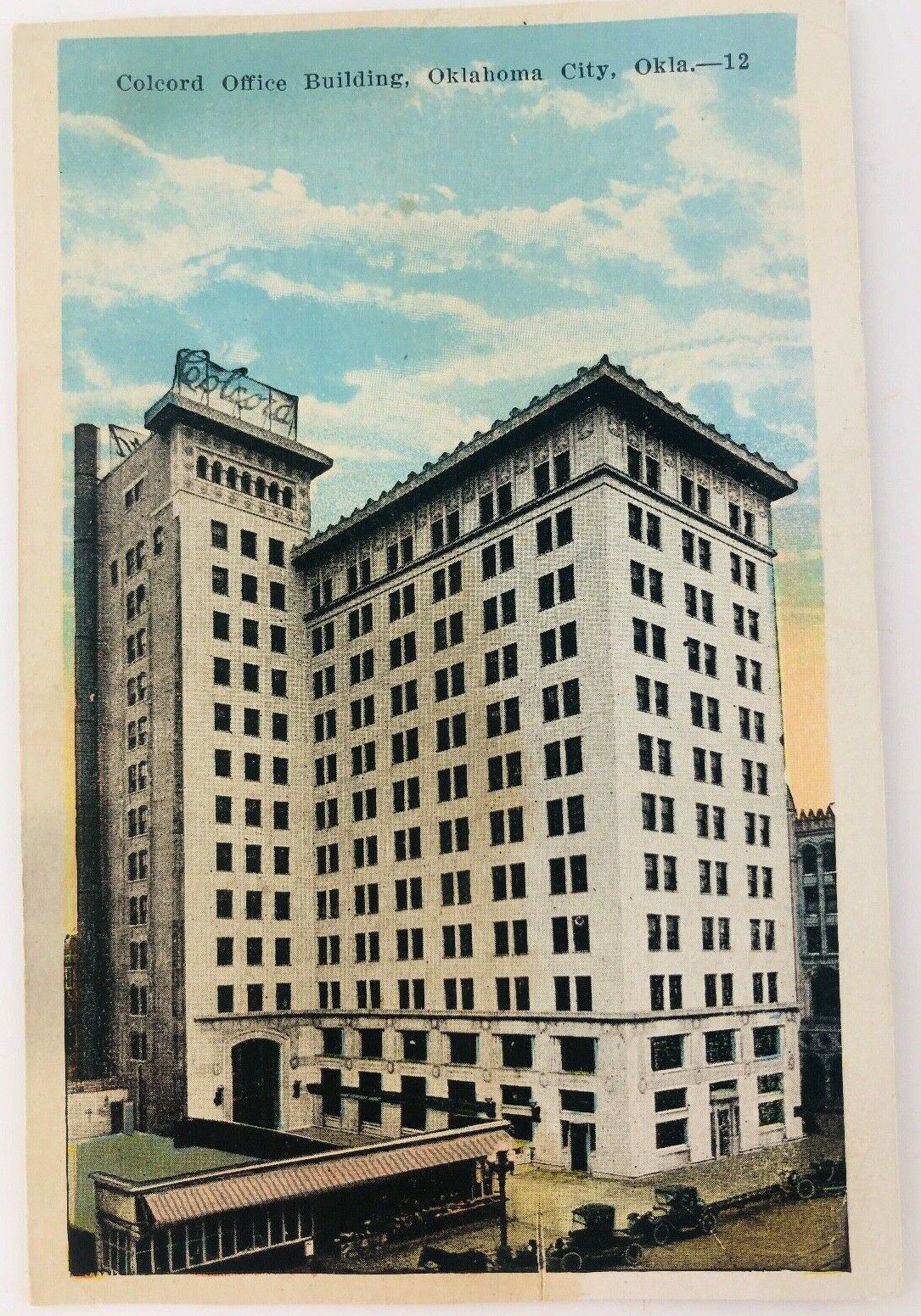 Vintage Oklahoma City Oklahoma OK Colcord Office Building Postcard