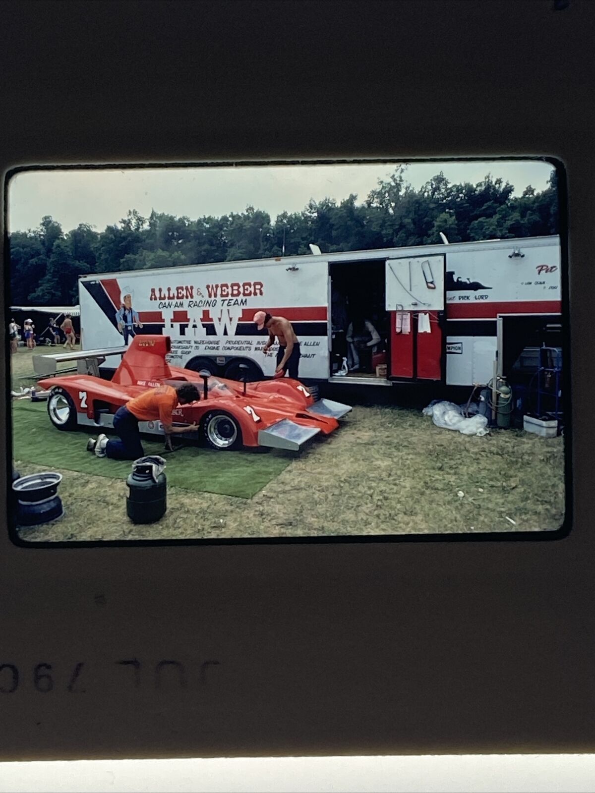 1979 Can-Am Racing 35mm Slide Mike Allen & Weber Team Auto Car Goodyear (#2)