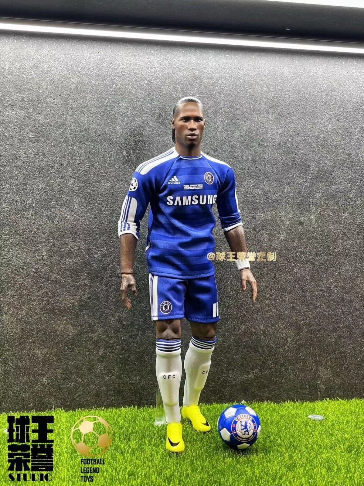 custom 1/6 scale Didier Drogba Male Model for 12\'\' Action Figure