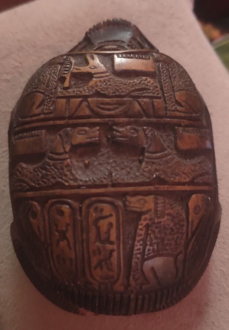 Ancient￼ Egyptian hand carved stone Scarab beetle￼