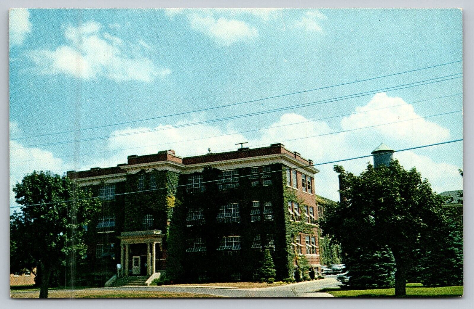 Vtg Milford Delaware DE L.D. Caulk Company Administration Building Postcard