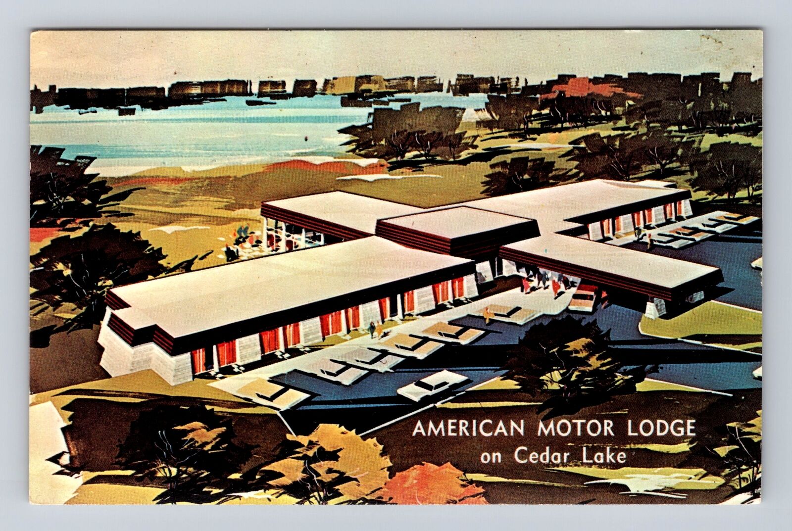Sturbridge MA-Massachusetts, American Motor Lodge, Advertise, Vintage Postcard