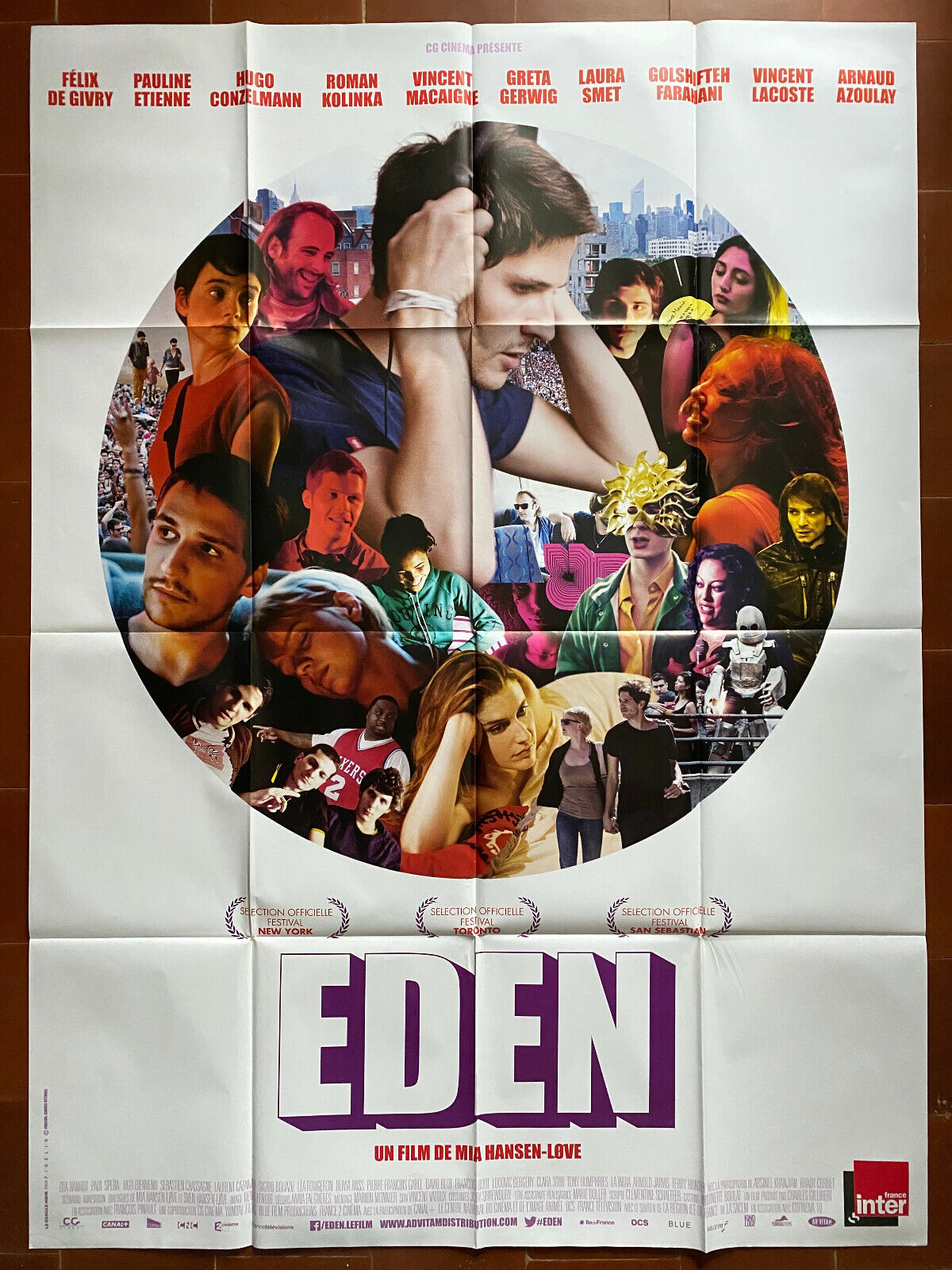 Poster Eden Mia Hansen-Love Felix Of Givry Nate Parker 47 3/16x63in