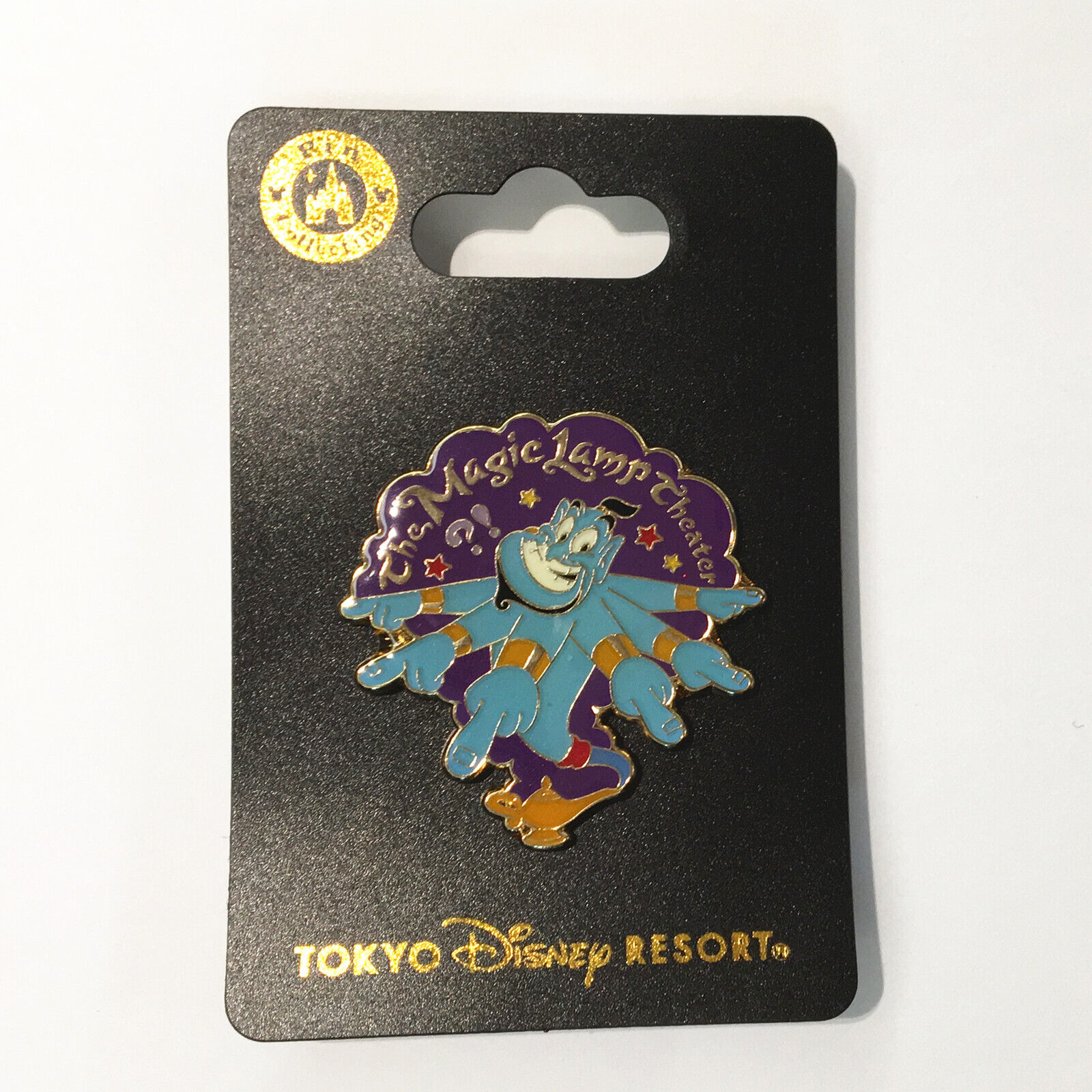 Japan Disney Pin Tokyo Aladdin Magic Lamp Disneyland Disneysea New on Card