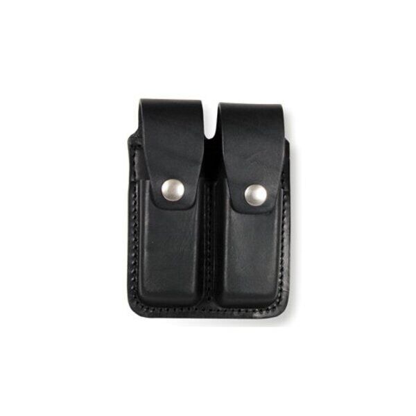 BOSTON LEATHER   5601-2-GLD Double Mag Holder For 9mm/40Cal.