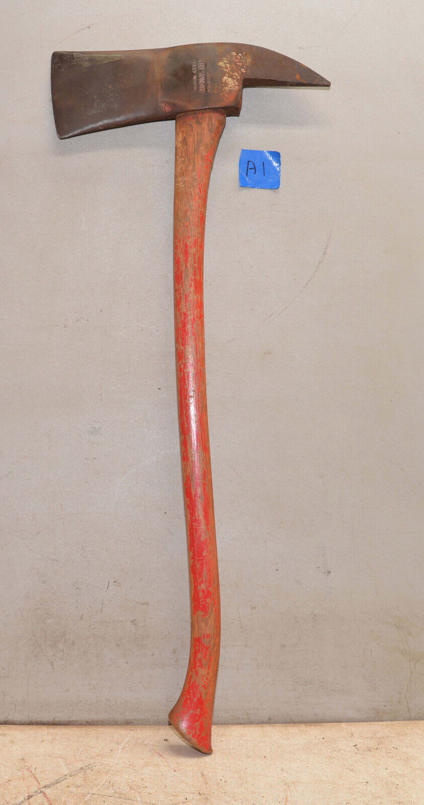 Huge rare 7 lb head Kelly Standard fire axe collectible fireman antique tool A1