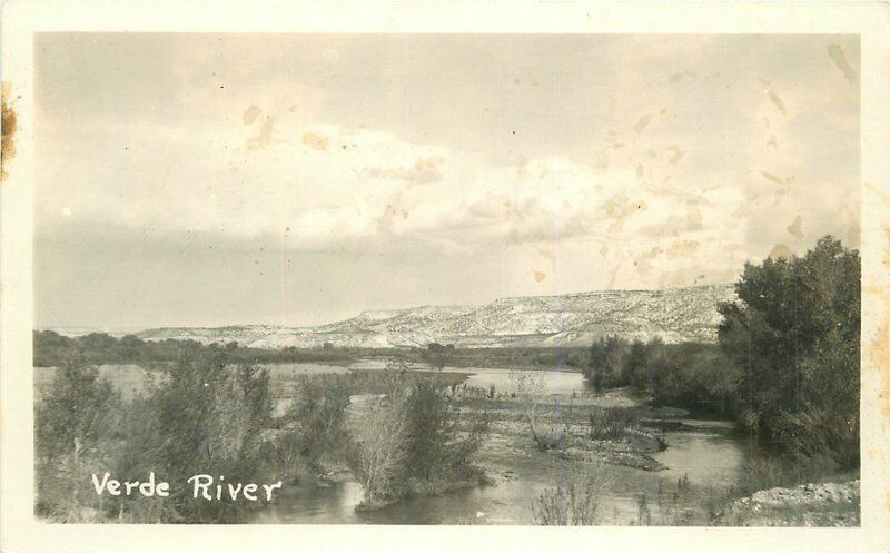 Arizona Verde Valley Yavapai RPPC Photo 1920s Postcard River 21-13334