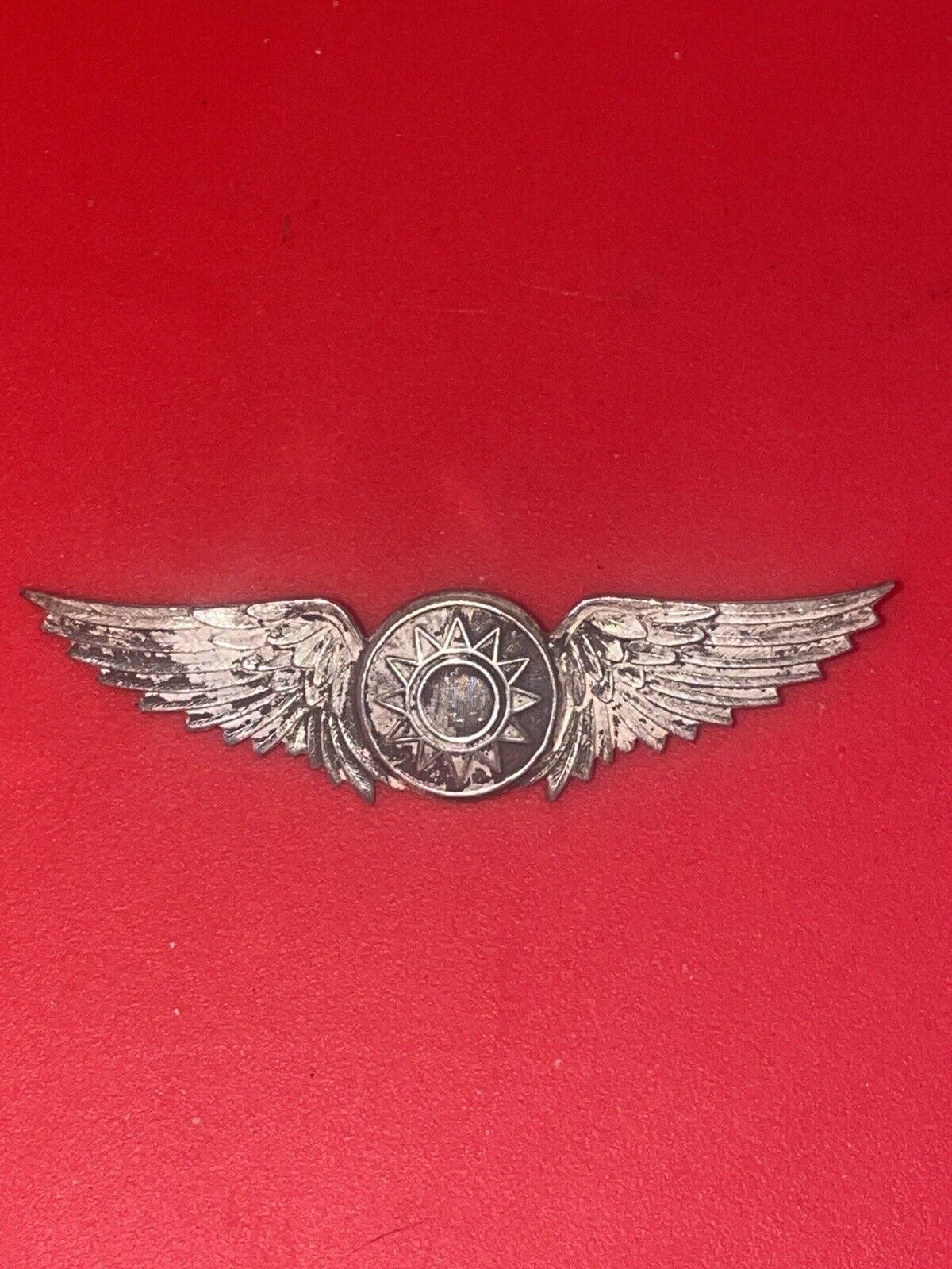 RARE WWII CBI Sterling Pilot Wings Flying Tigers  - Must See