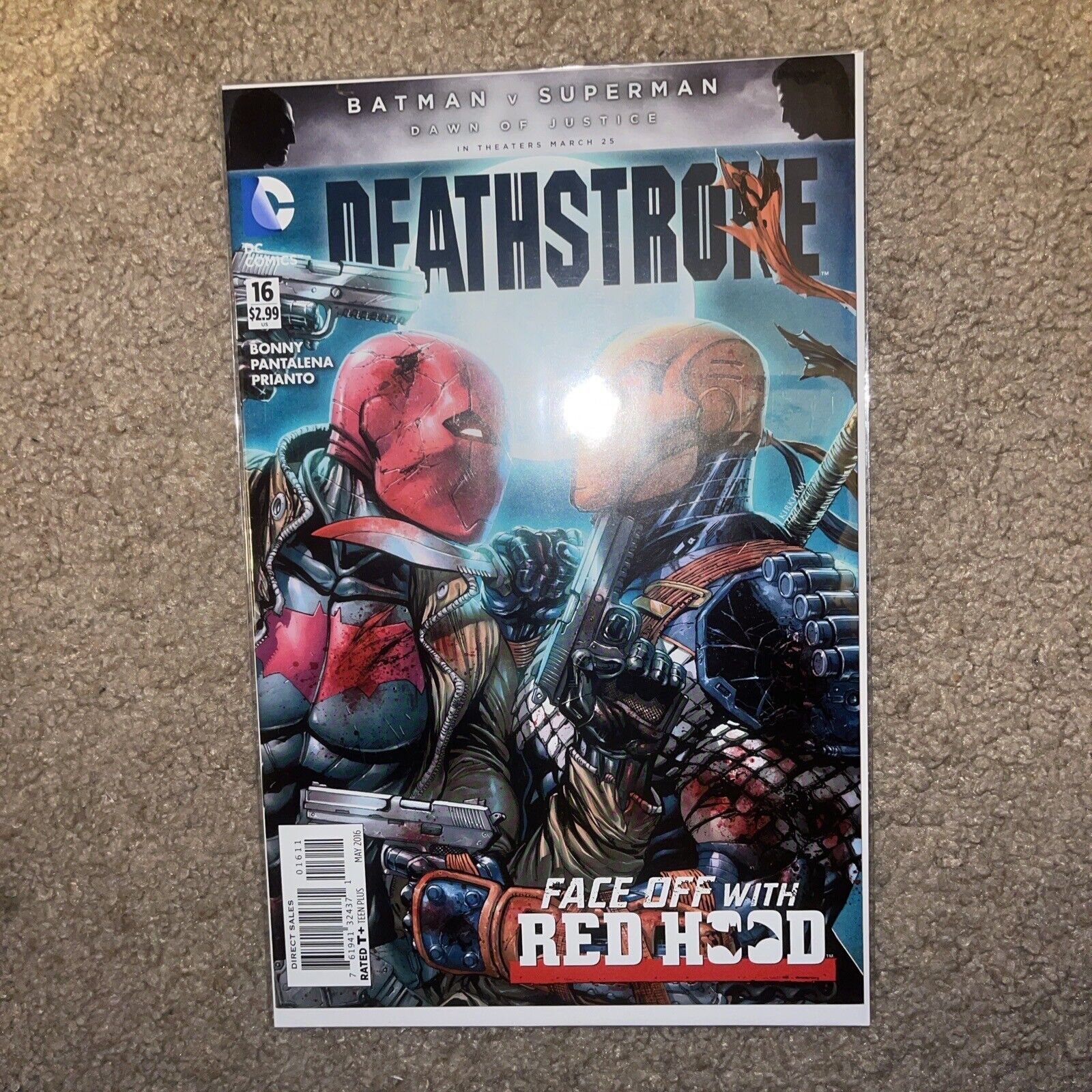 Deathstroke # 16 Face Off With The Red Hood