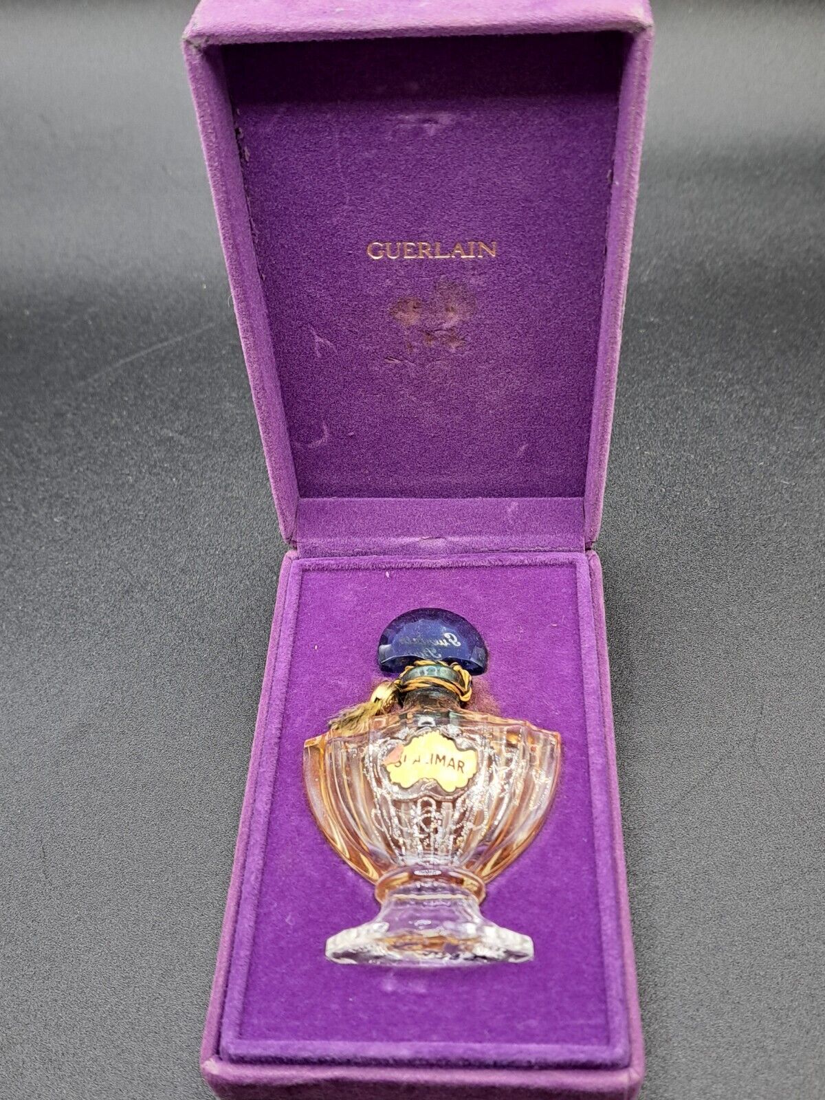 Vintage SHALIMAR Guerlain Paris 1/3 oz Bottle in Box