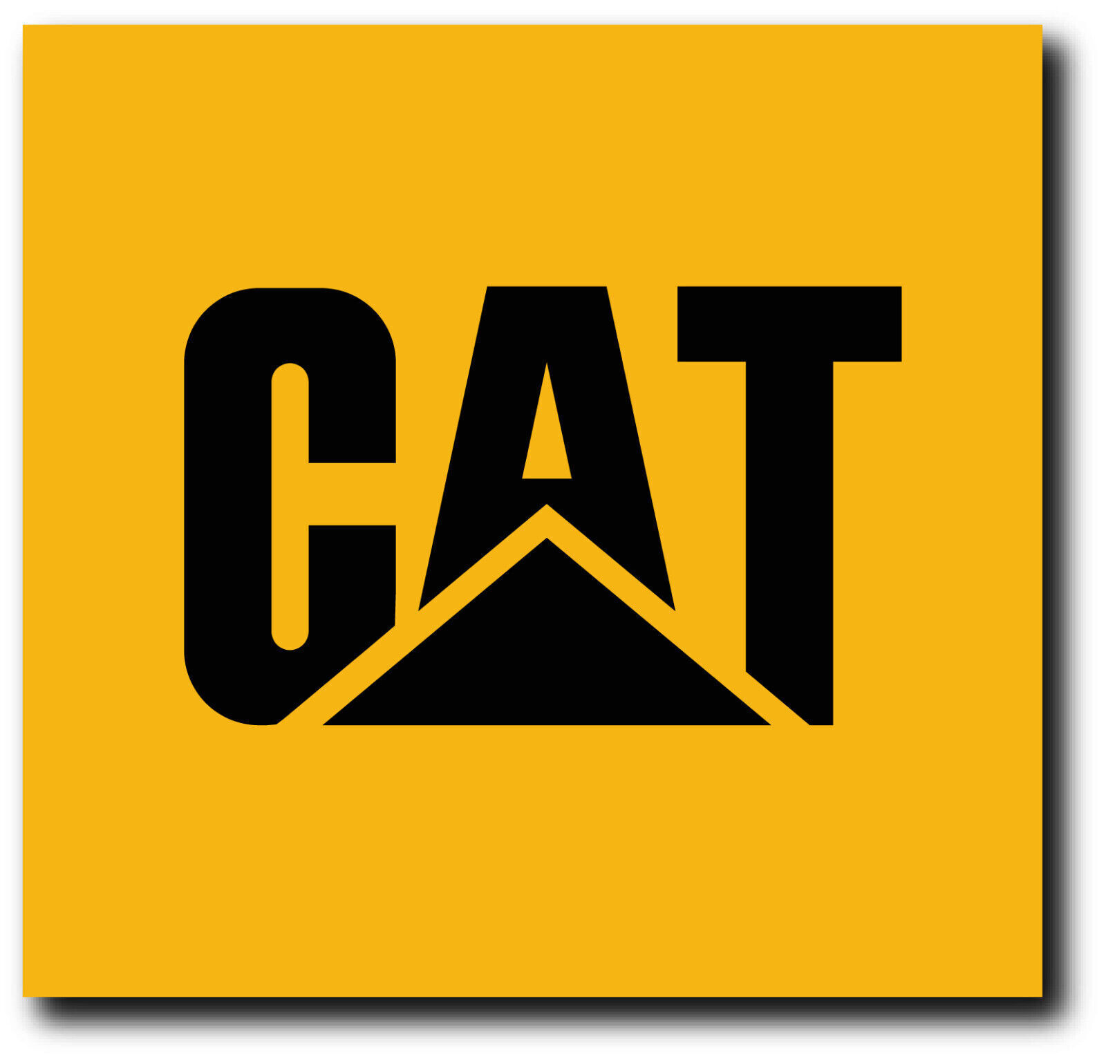 CAT Construction YELLOW Logo Sticker / Vinyl Decal  | 10 Sizes with TRACKING
