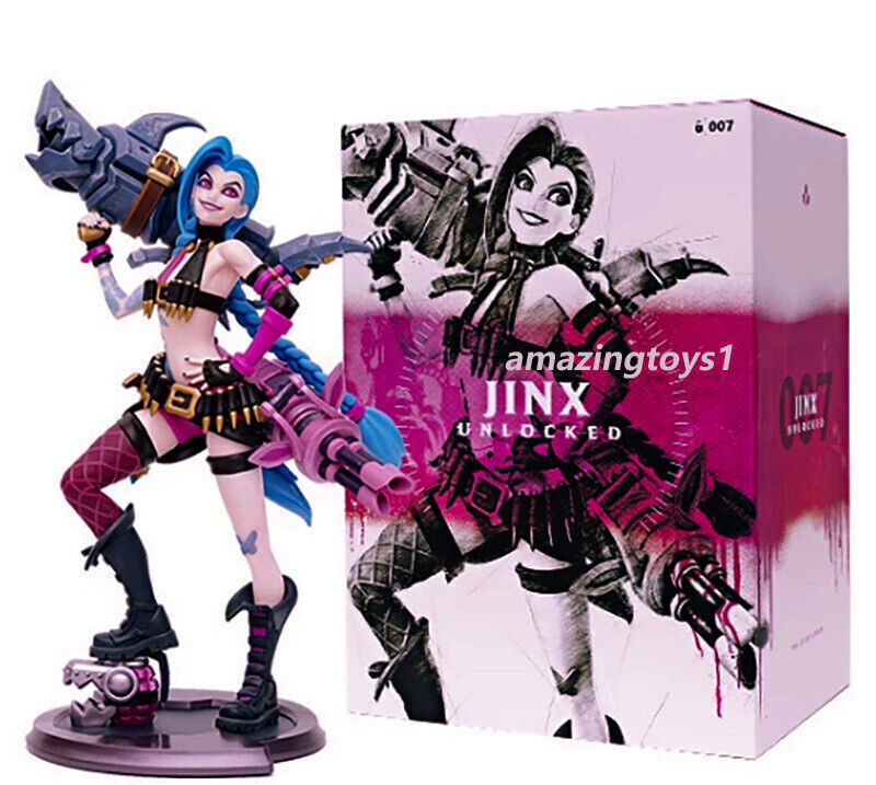 Official LOL League of Legends Jinx Statue Figure Toy Gift Original Version Gift
