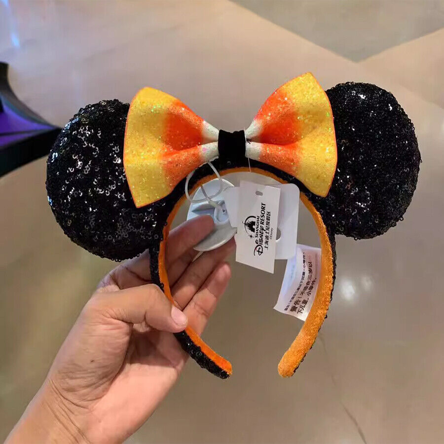 Disney Parks Minnie Mouse Halloween Candy Corn Bow Ears Headband