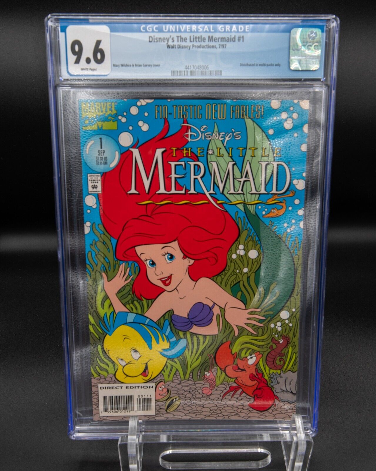 Disney\'s the Little Mermaid #1 | CGC 9.6 | Marvel Comics 1997 WHITE pages