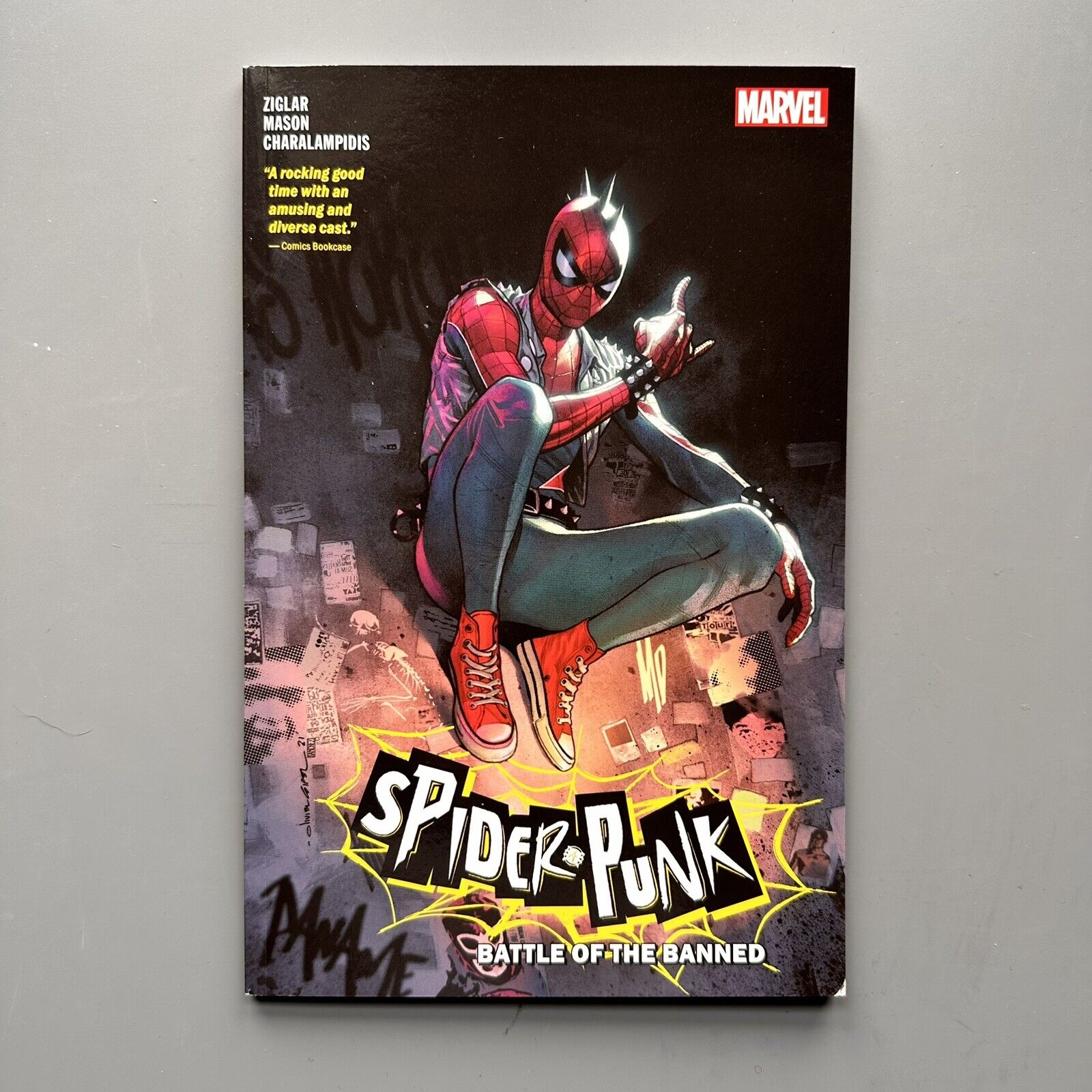 Spider-Punk Battle of the Banned TPB Marvel NEW Spider-Man Spider-Verse Ziglar