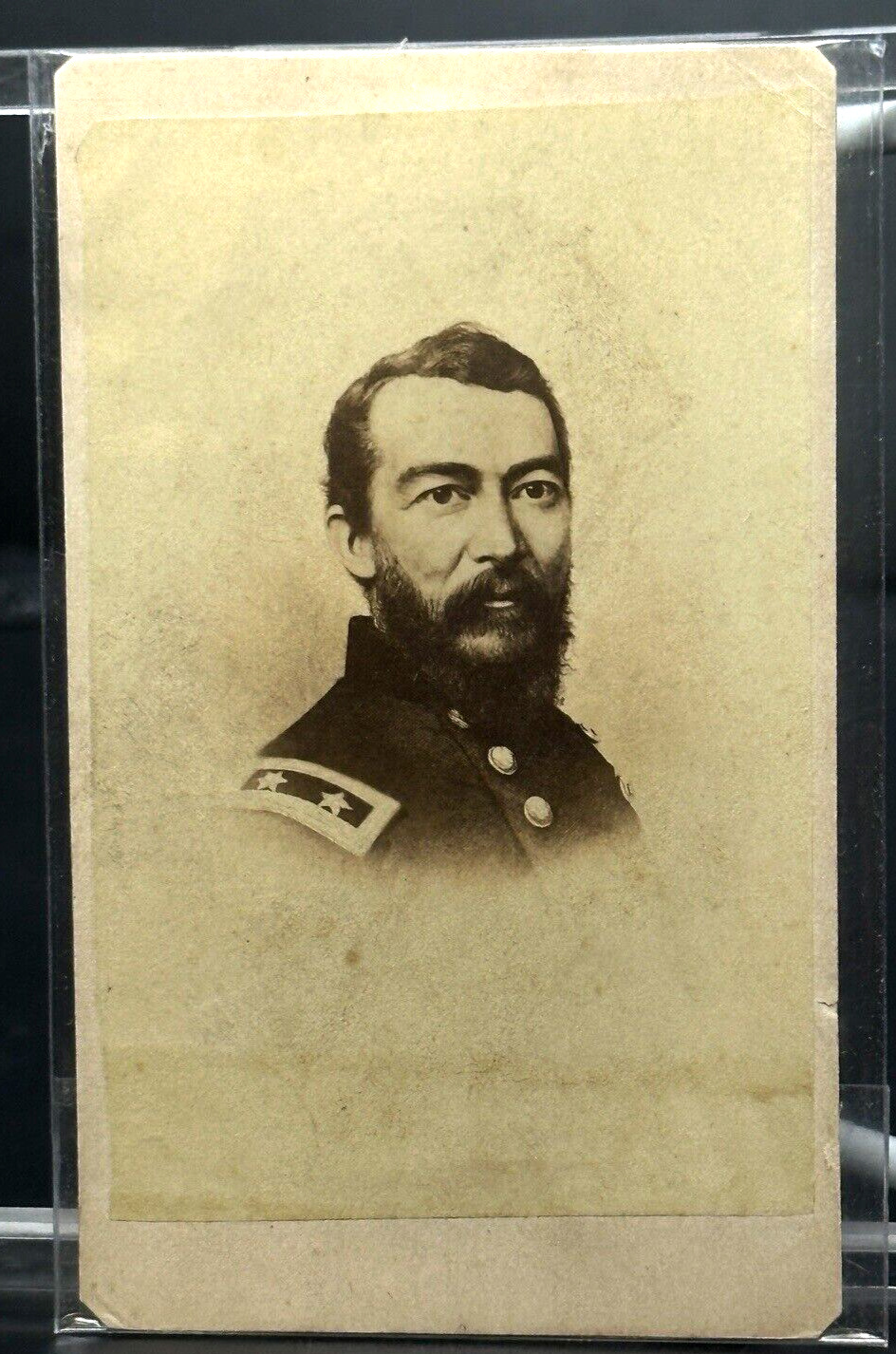Antique 1860’s Civil War Era CDV Union General Philip Sheridan w/stamp