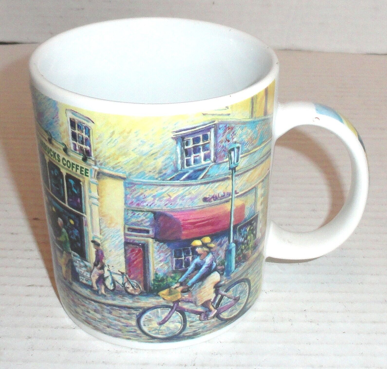 Starbucks 16oz Barista Coffee Mug with Victorian Storefront Theme (2001)