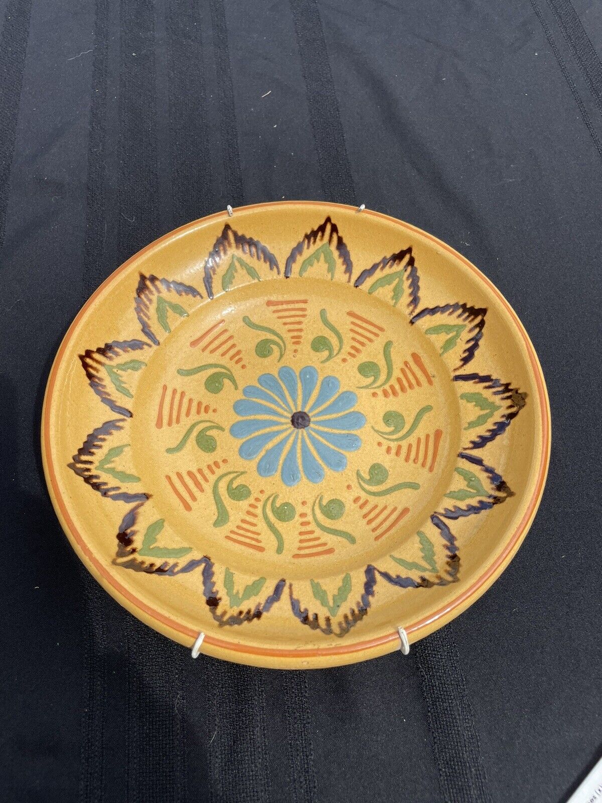 vintage hand painted Ceramic plate from germany