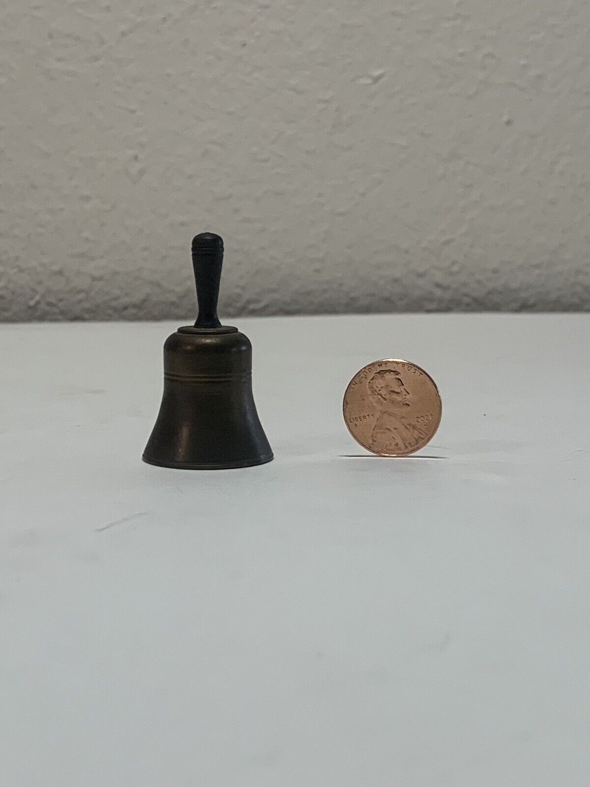 Vintage small brass bell 1 3/4” tall