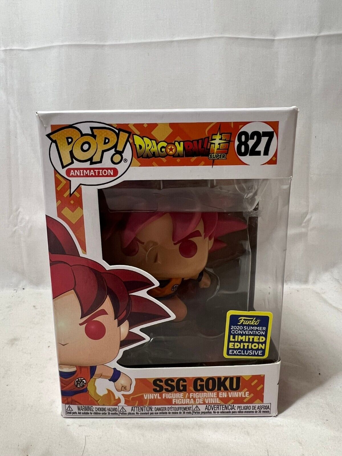 Funko POP Dragon Ball Super SSG Goku 827 Vinyl Figure