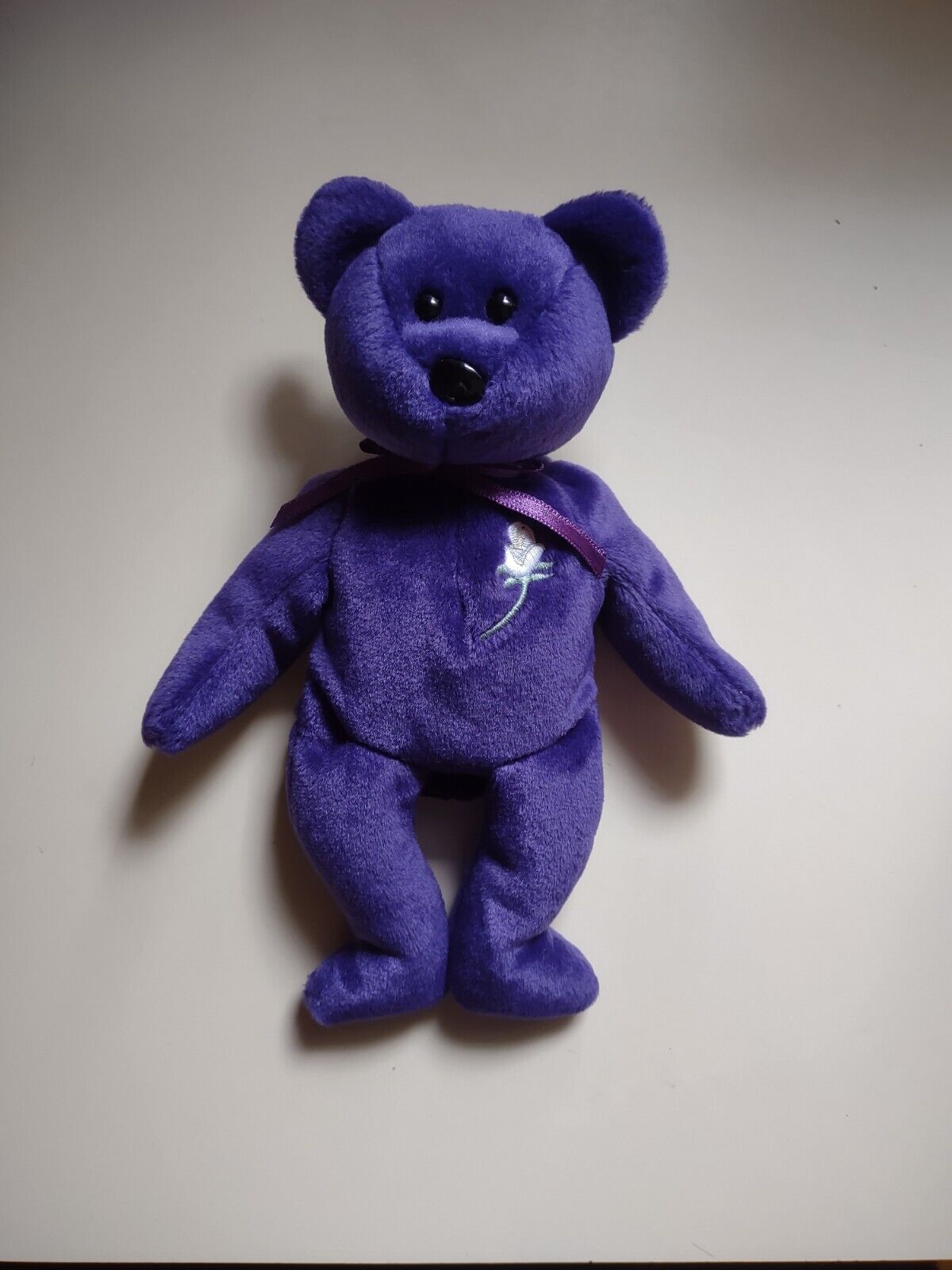 Royal Princess Diana ty Beanie Baby Bear 1997 Handmade In China P.E. Pellets