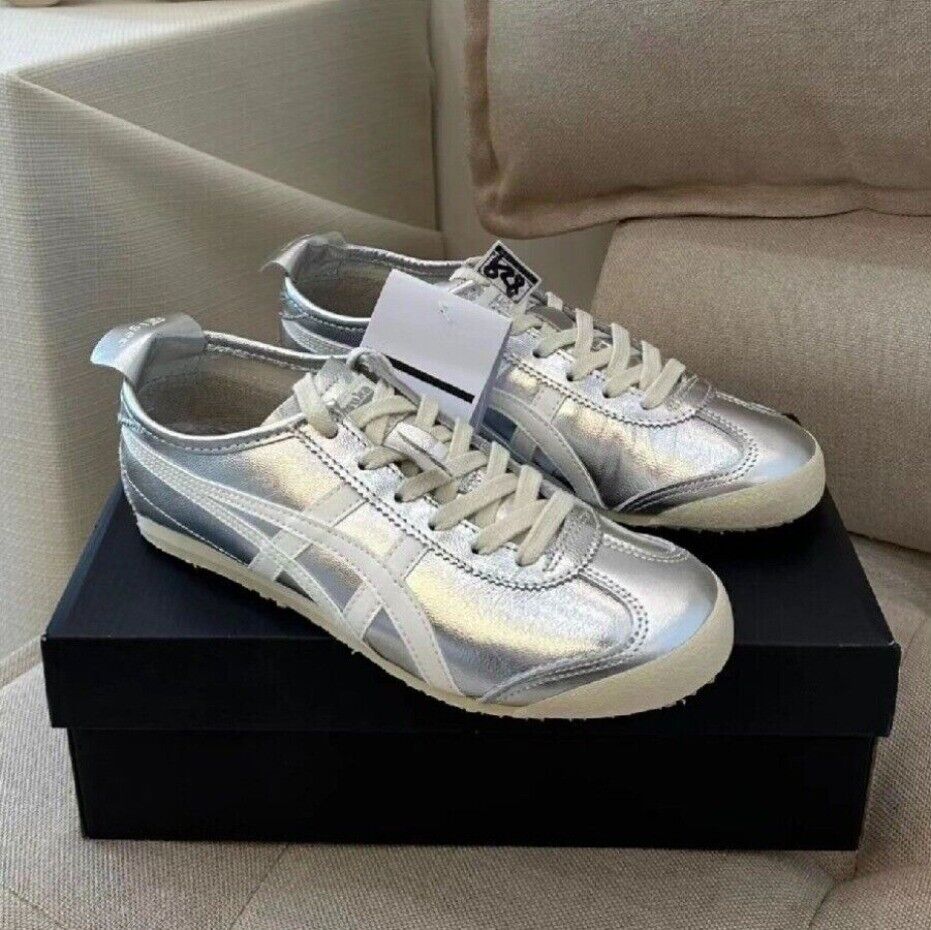 Onitsuka Tiger MEXICO 66 THL7C2-9399 Silver Off White Unisex Shoes 2024 NEW