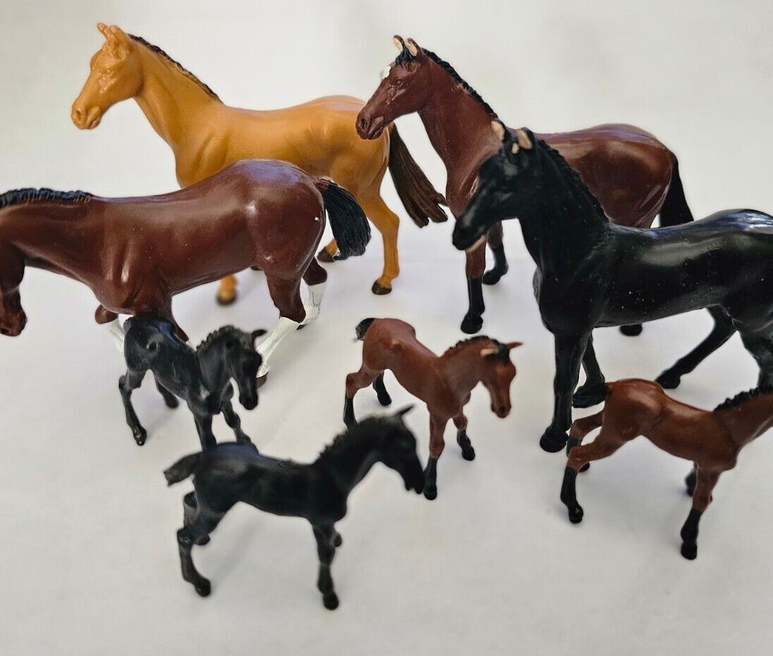 Britains Set Of 8 Assorted Horses All Original 