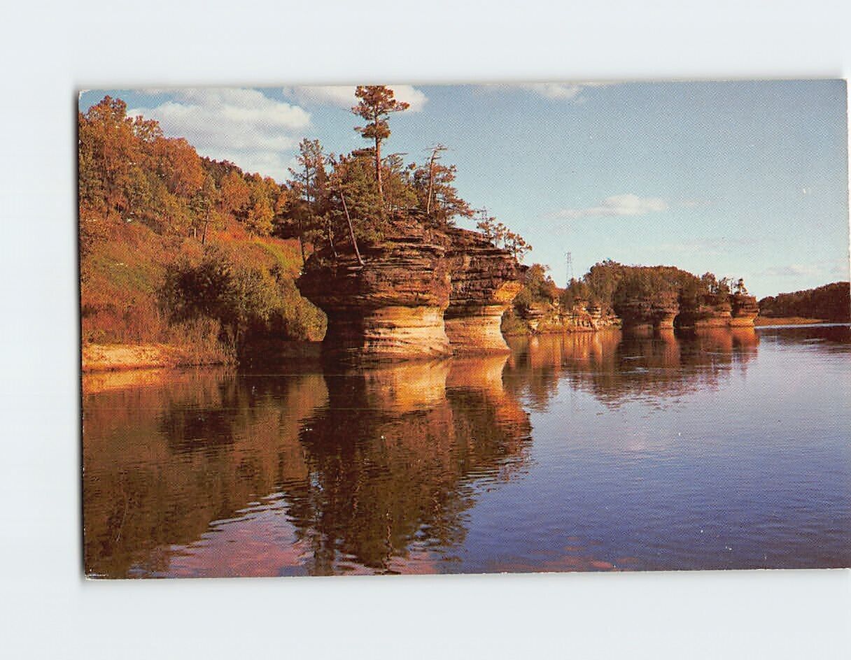 Postcard Ink Stand lower Dells of the Wisconsin River Wisconsin Dells WI USA