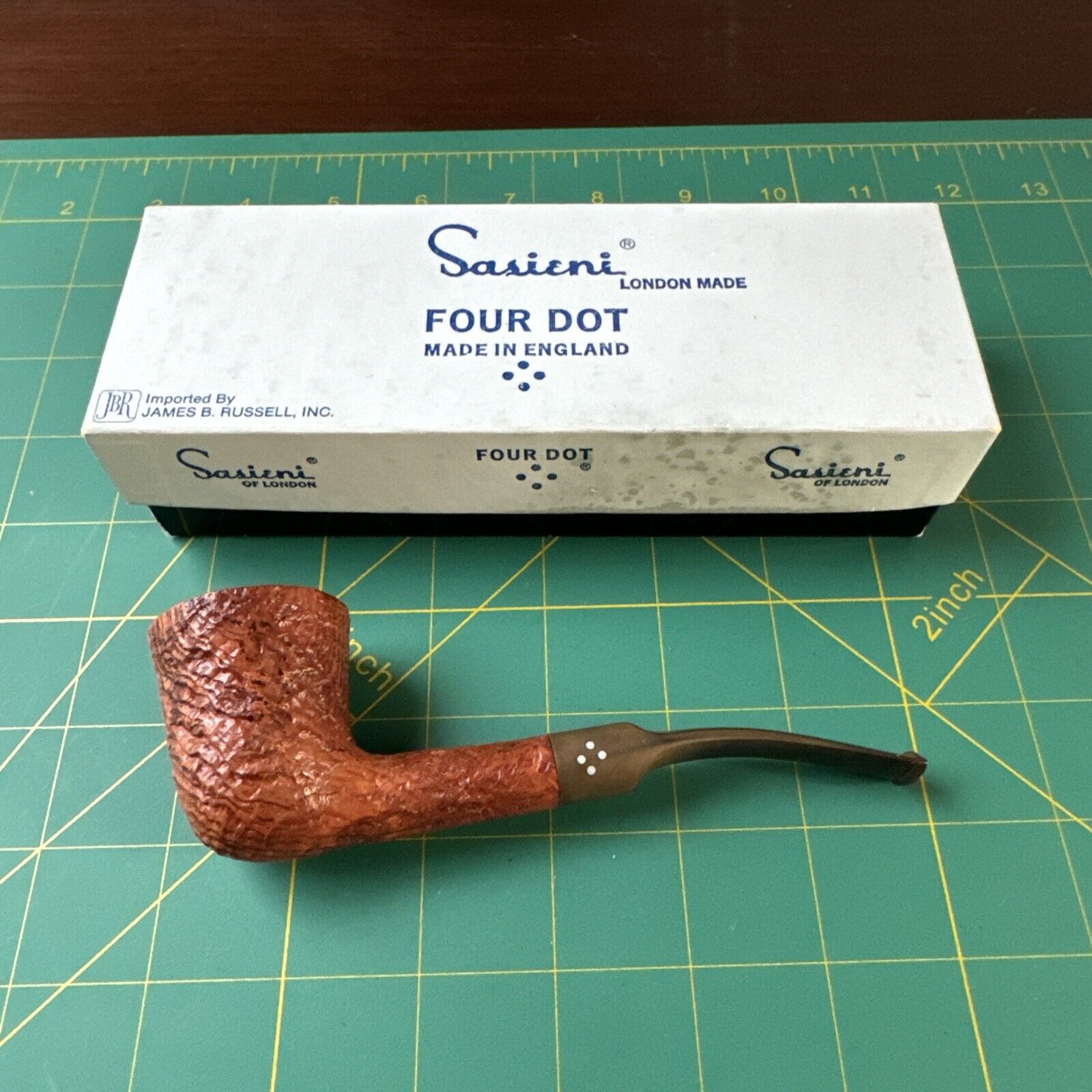 Sasieni 4 Dot Tobacco Pipe Excellent Condition With Original Box And Sleeve