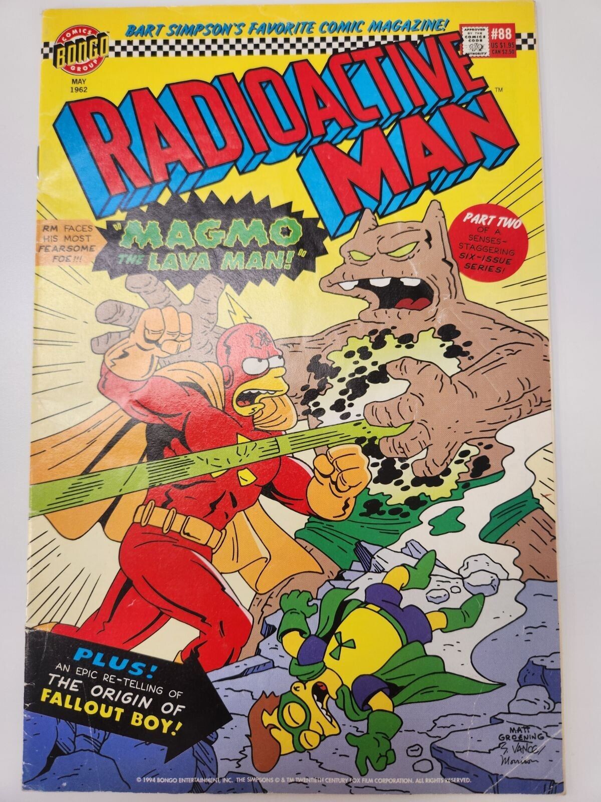 Radioactive Man #88 1994 VF Bongo Comics Matt Groening - Free Comic Included