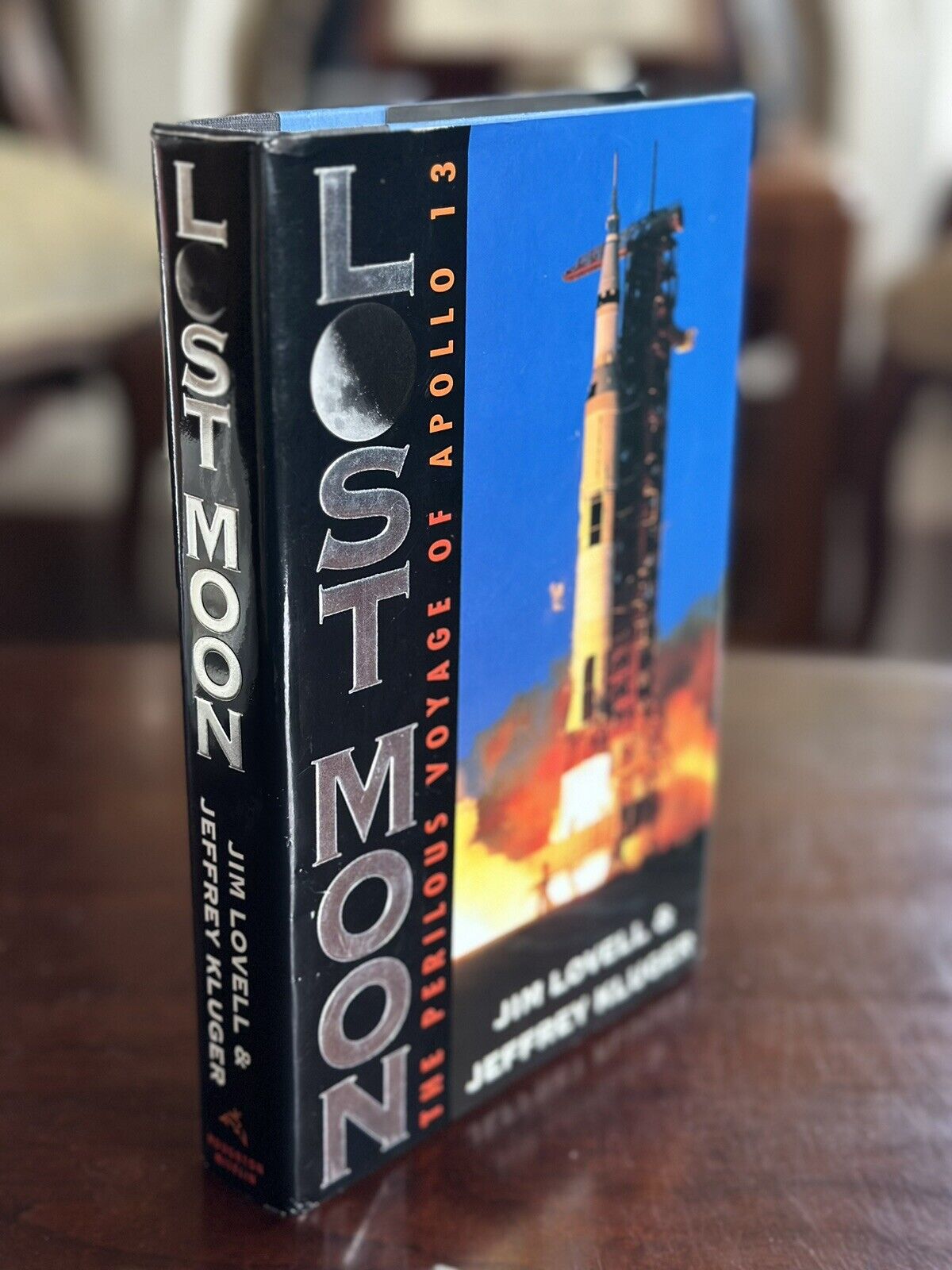 NASA APOLLO 13 LOST MOON ASTRONAUTS SIGNED BOOKPLATE FRED HAISE JIM LOVELL KRANZ