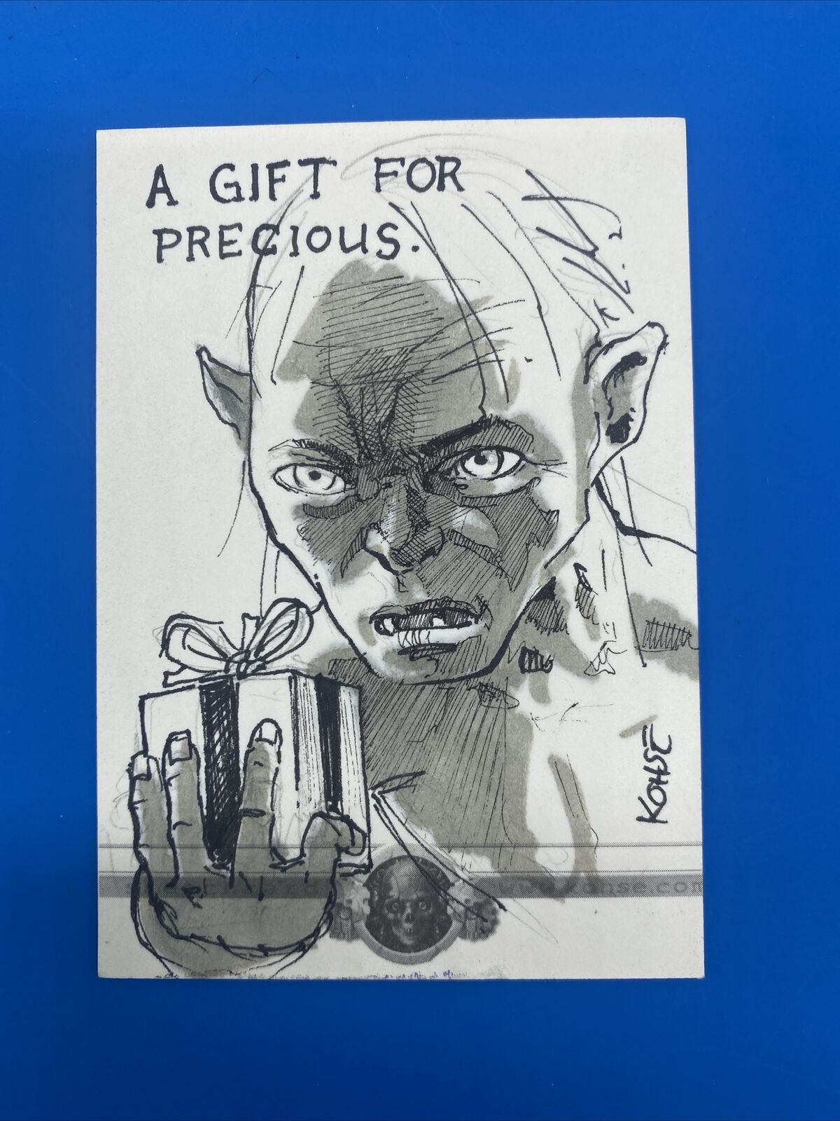 Original Lee Kohse Gollum PSC with Personal Handwritten Provenance ACEO