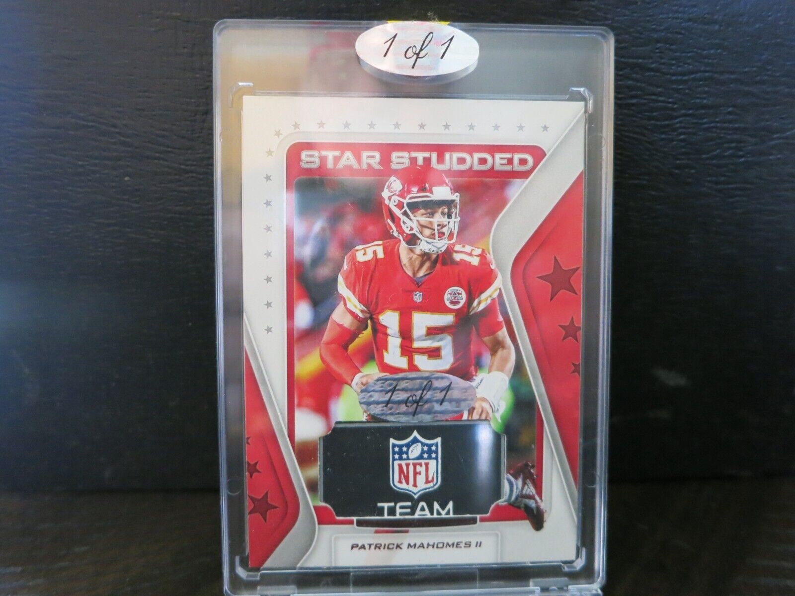 STAR STUDDED PATRICK MAHOMES NFL TEAM PATCH 1 OF 1 (RARE)