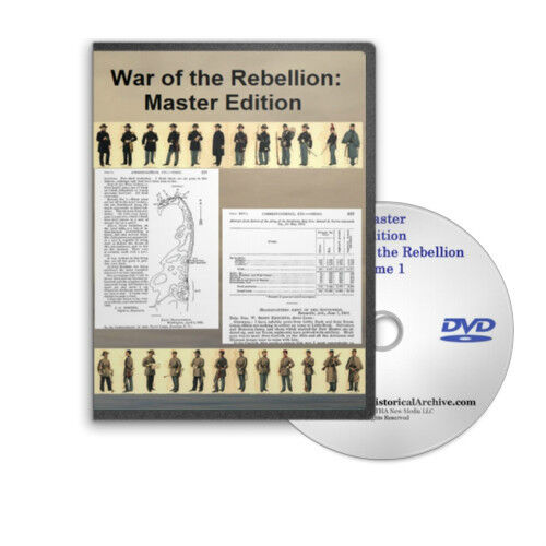 War of the Rebellion Official Records Civil War 2 DVDs All 128 Volumes - C697-98