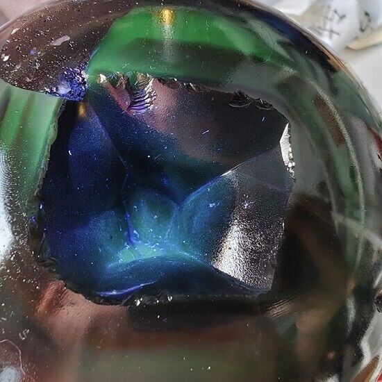 4200g RARE Natural blue Volcanic Rock agate Sphere Quartz Crystal Ball Healing