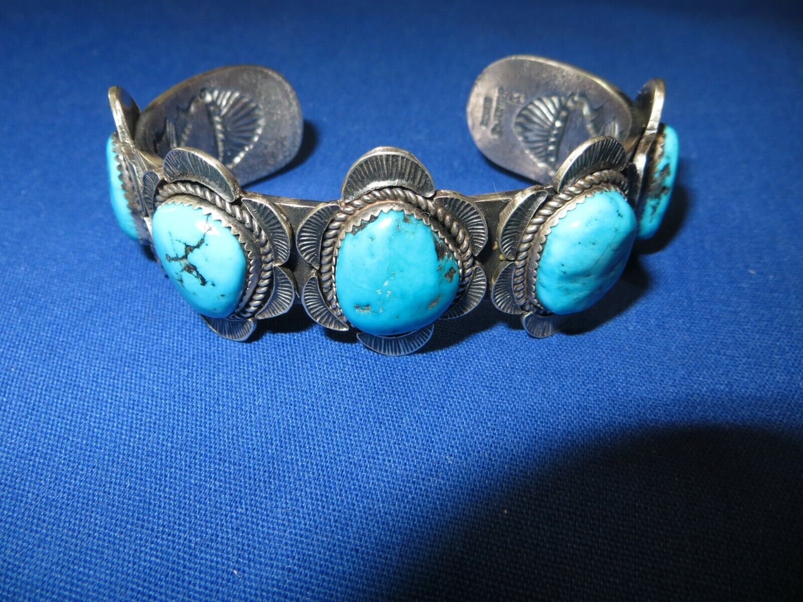 Important Museum Quality Massive Navajo Turquoise & Silver Bracelet by K. Billah