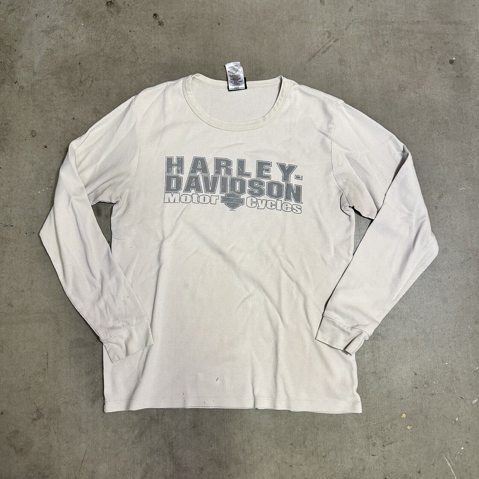 Harley Davidson Thermal Shirt Long Sleeve Size L