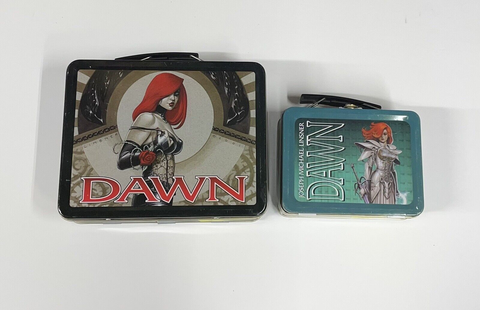 Dawn Metal Lunchbox Bundle Diamond Select Adult Collectible Linsner 2001 Mini