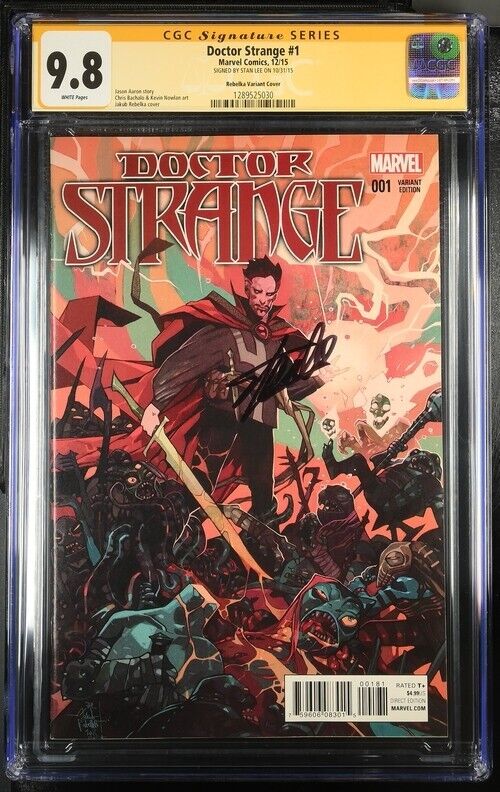 2015 Marvel Doctor Strange #1 Rebelka Variant CGC 9.8 signed by Stan Lee