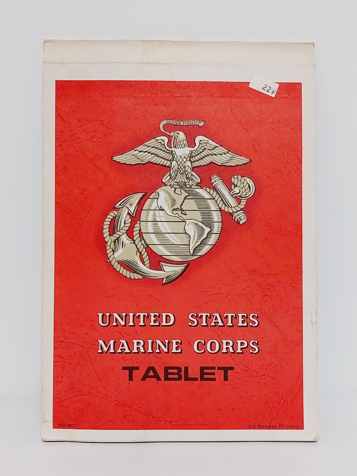 Vintage 1970s Marine Corps Tablet Notepad Stationary Iwo Jima