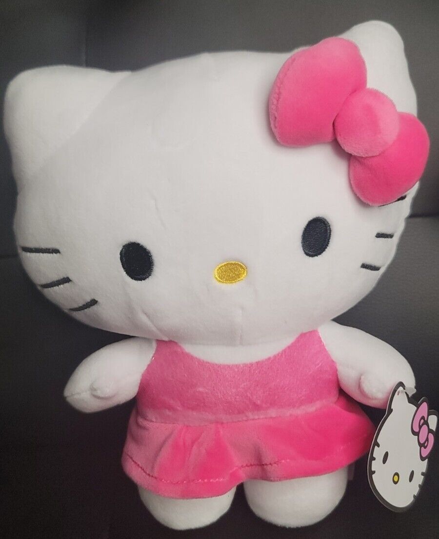 Sanrio 10 Inch Plush | Pink Dress Hello Kitty - Authentic - Licensed